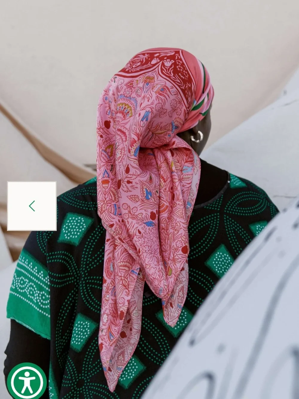 Empowered Silk Headscarf by Vela